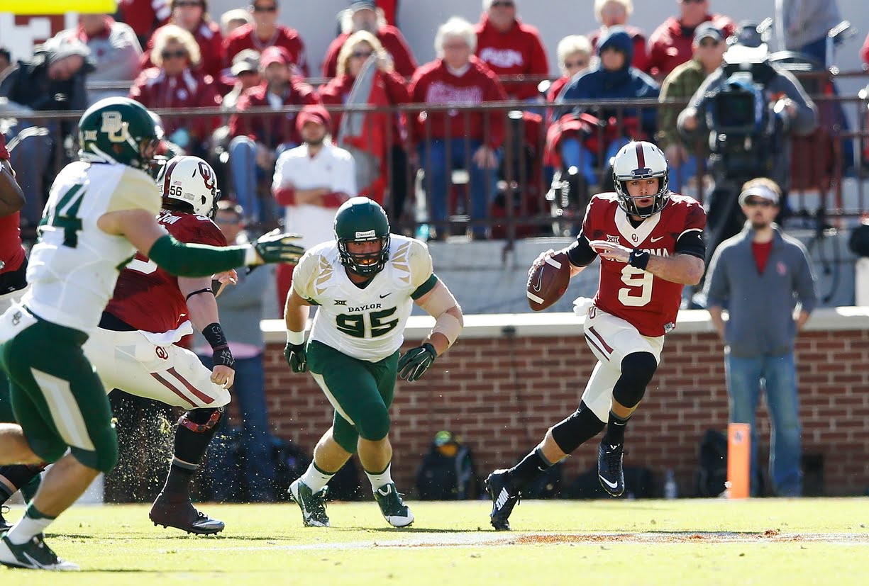 Trevor Knight went down in a monster Baylor win. (USATSI)