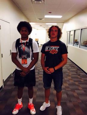 Anthony has already made friends with OSU commit Levi Draper. (Twitter / 2017D1Prospect)