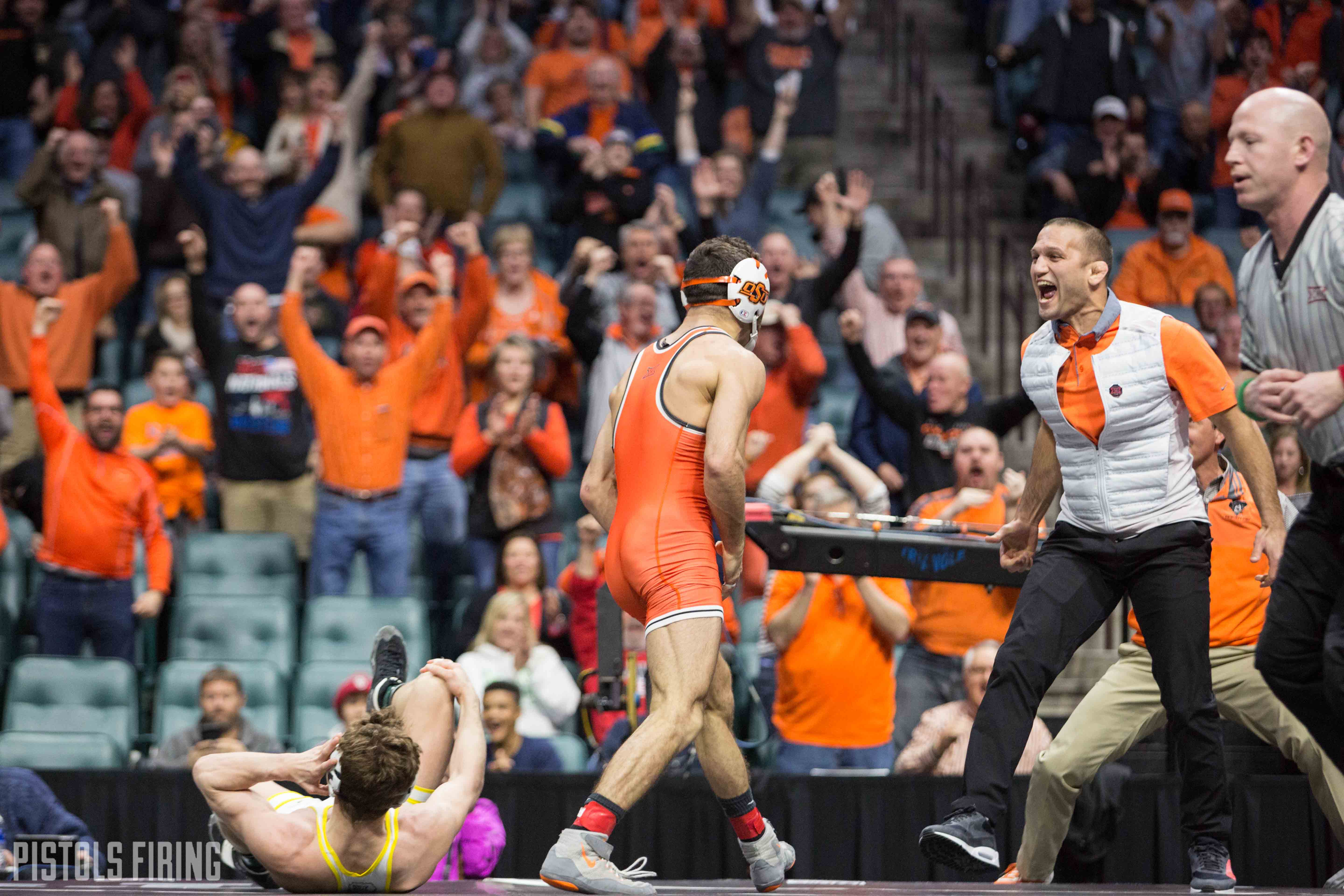 Photos Oklahoma State Wrestling Takes 52nd Conference Title Pistols