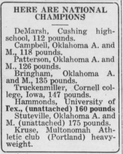 1925 AAU Champions