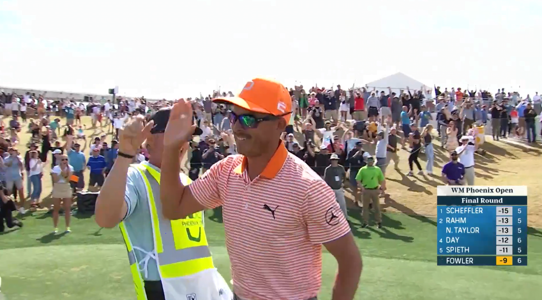 Watch Rickie Fowler Drains an Impressive Hole-in-One on No