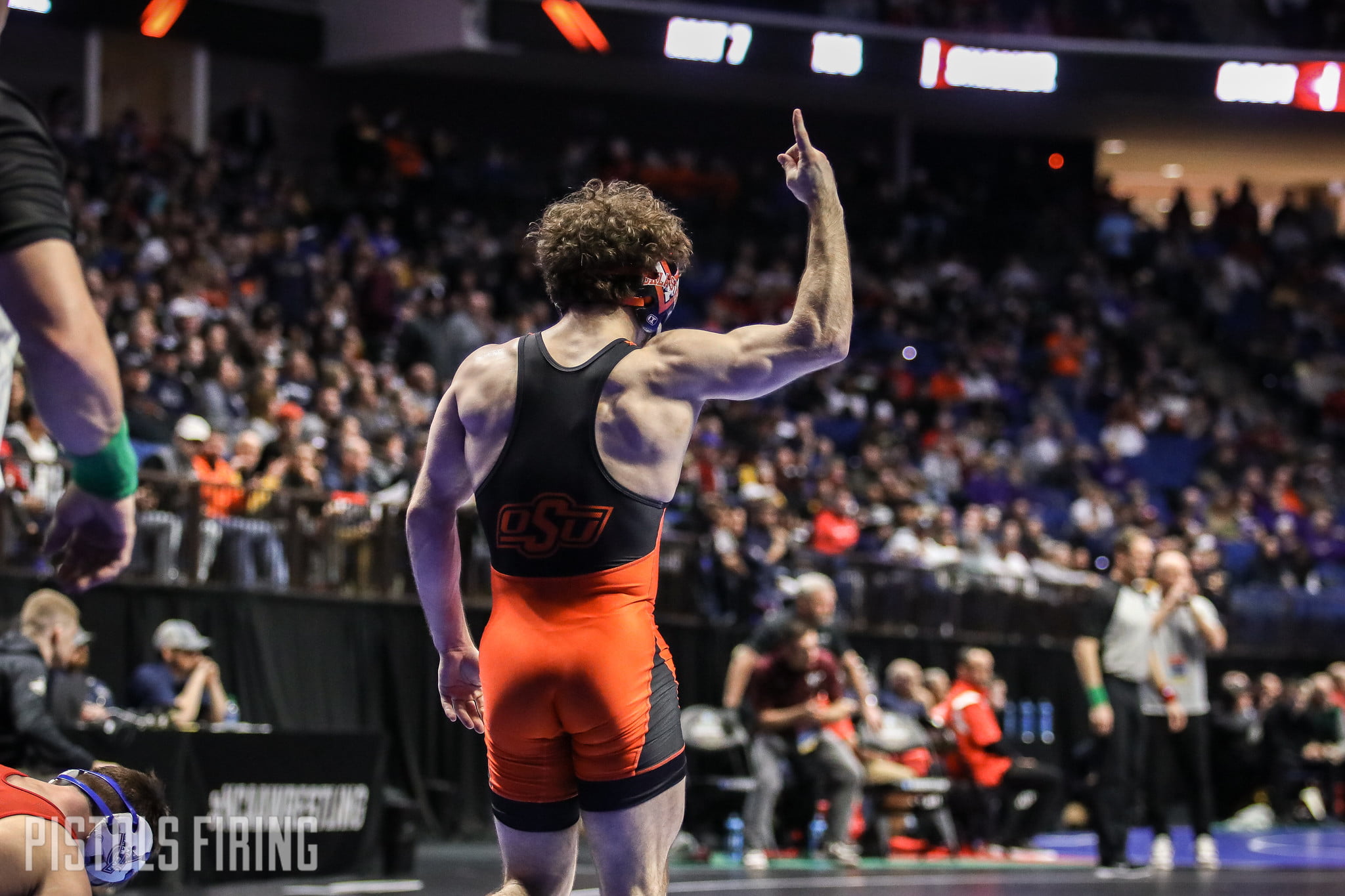 NCAA Wrestling Daton Fix Secures Win No. 100, Two Cowboys Advance to