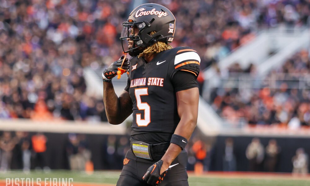 Oklahoma State To Wear All Black Uniforms For Big 12 Championship Game Pistols Firing